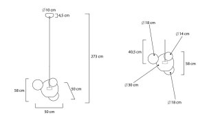 Moosee MOOSEE lampa wisząca CAPRI 4 złota