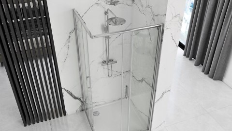 KABINA PUNTO CHROM 90x90