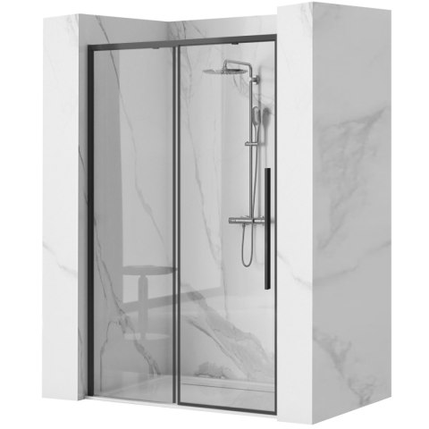 DRZWI PRYSZNICOWE SOLAR BLACK 130