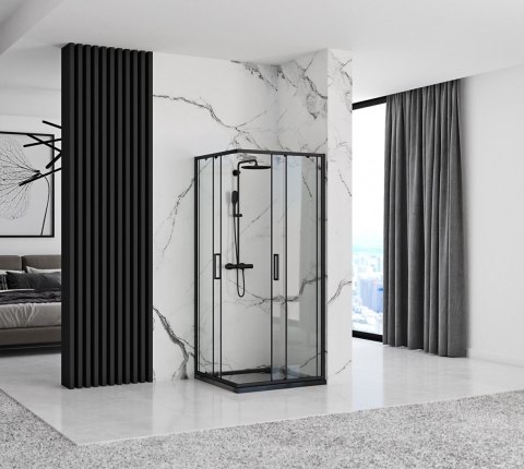 KABINA PUNTO BLACK 80x80