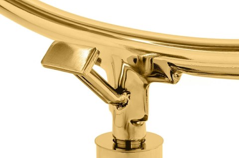 King Home Fotel BUBBLE STAND 2 GOLD VELVET poduszka czarna