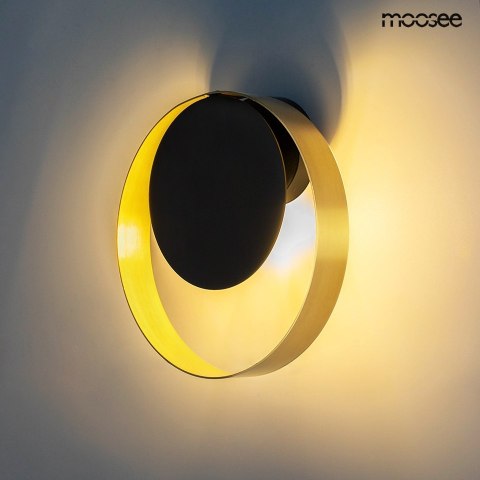 Moosee MOOSEE lampa ścienna BAND złota / czarna