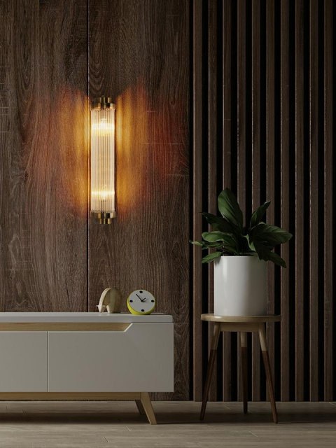 Moosee MOOSEE lampa ścienna COLUMN 60 złota