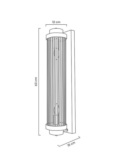 Moosee MOOSEE lampa ścienna COLUMN 60 złota