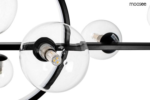 Moosee MOOSEE lampa wisząca ALURE LINE TWIN 120 czarna
