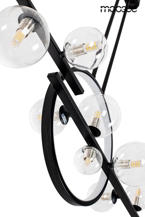 Moosee MOOSEE lampa wisząca ALURE LINE TWIN 120 czarna