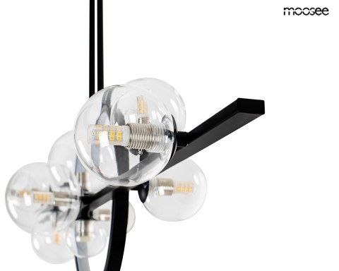Moosee MOOSEE lampa wisząca ALURE LINE TWIN 120 czarna