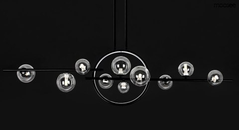 Moosee MOOSEE lampa wisząca ALURE LINE TWIN 120 czarna