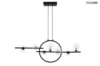 Moosee MOOSEE lampa wisząca ALURE LINE TWIN 90 czarna