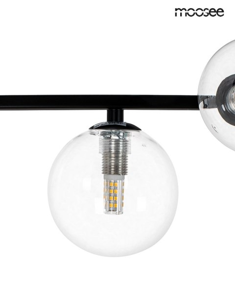 Moosee MOOSEE lampa wisząca ALURE LINE TWIN 90 czarna