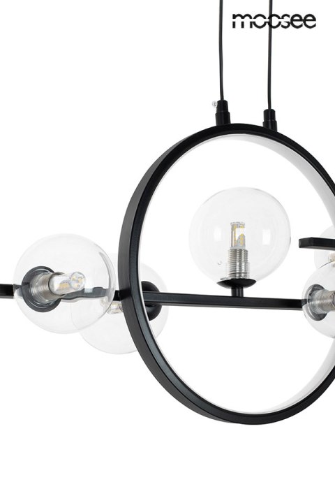 Moosee MOOSEE lampa wisząca ALURE LINE TWIN 90 czarna