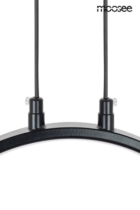 Moosee MOOSEE lampa wisząca ALURE LINE TWIN 90 czarna