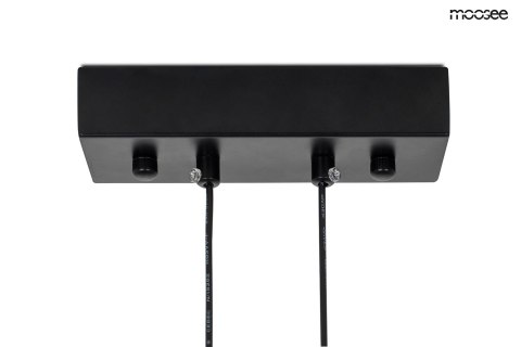 Moosee MOOSEE lampa wisząca ALURE LINE TWIN 90 czarna