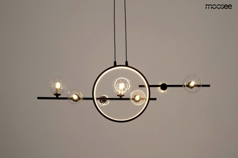 Moosee MOOSEE lampa wisząca ALURE LINE TWIN 90 czarna
