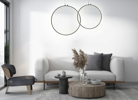 Moosee MOOSEE lampa wisząca CIRCULO 80 czarna