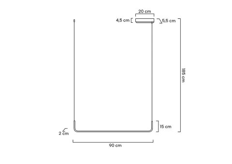 Moosee MOOSEE lampa wisząca SHAPE 90 czarna