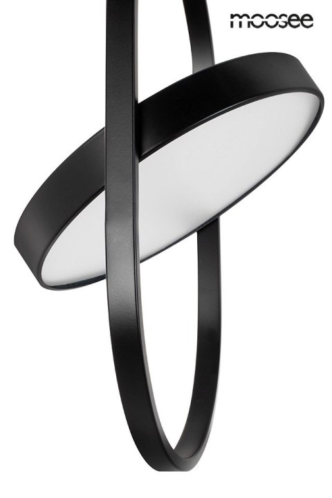 Moosee MOOSEE lampa wisząca SPINNER 26 czarna