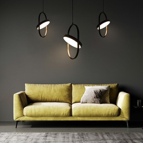 Moosee MOOSEE lampa wisząca SPINNER 26 czarna