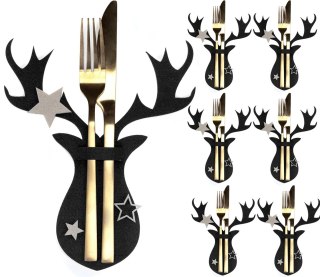 311377A POKROWIEC NA SZTUĆCE RENIFER BLACK 6SZT