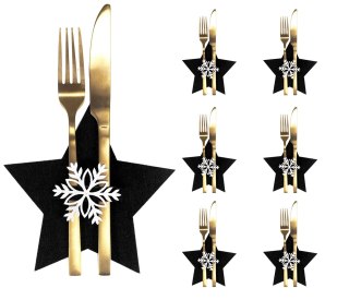 311378A POKROWIEC NA SZTUĆCE STAR BLACK 6SZT