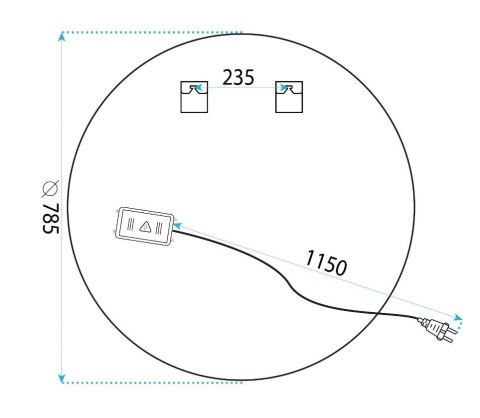 LUSTRO LED BAS 70cm