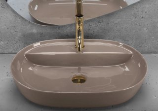 UMYWALKA AURA 61 BEIGE SHINY - NABLATOWA