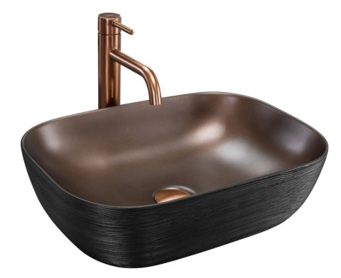 UMYWALKA BELINDA BLACK BRUSH/COPPER - NABLATOWA