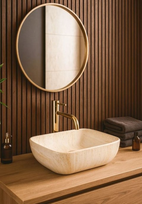 UMYWALKA FREJA TRAVERTINE MATT - NABLATOWA