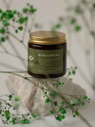 Świeca sojowa Bergamotka - świeca sojowa zapachowa - 120 ml