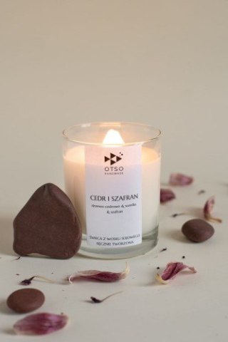 Świeca sojowa CEDR I SZAFRAN - świeca sojowa zapachowa OTSO - 250 ml