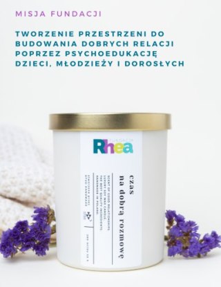 Świeca sojowa Czas na dobrą rozmowę - dla fundacji Rhea & OTSO HANDMADE - 280 ml