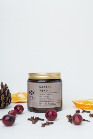 Świeca sojowa Grzane wino - świeca sojowa zapachowa - 120 ml