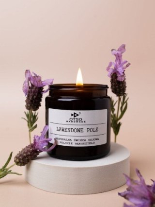 Świeca sojowa LAWENDOWE POLE - naturalna świeca sojowa zapachowa OTSO - 120 ml