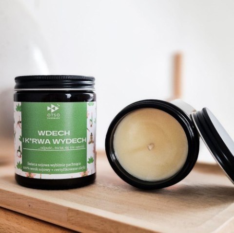 Świeca sojowa WDECH I K*RWA WYDECH - świeca sojowa zapachowa - 180 ml