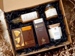 Zestaw prezentowy Pomarańcza i imbir - box prezentowy, pomysł na prezent