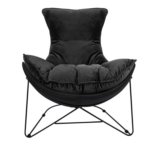 King Home Fotel OTILIA STAND VELVET czarny