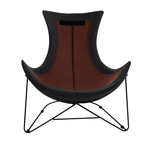 King Home Fotel OTILIA STAND VELVET czarny