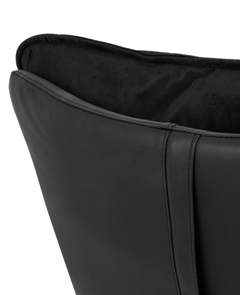 King Home Fotel OTILIA STAND VELVET czarny