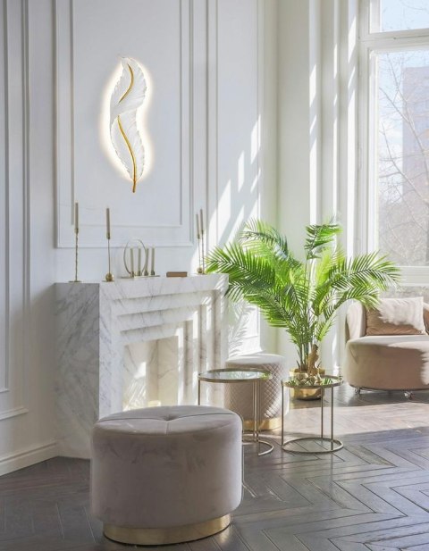 Moosee MOOSEE lampa ścienna IKAR 60 biała / złota