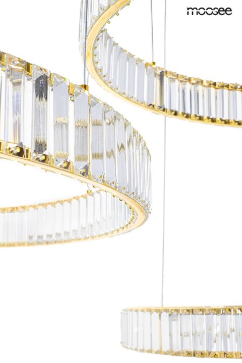 Moosee MOOSEE lampa wisząca LIBERTY 3A złota