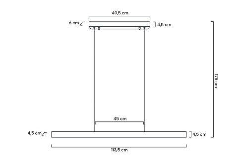 Moosee MOOSEE lampa wisząca LINER czarna