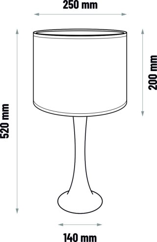 Lampa stołowa BEAVIS - czarna