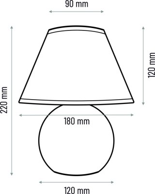 Lampa stołowa Kula wenge