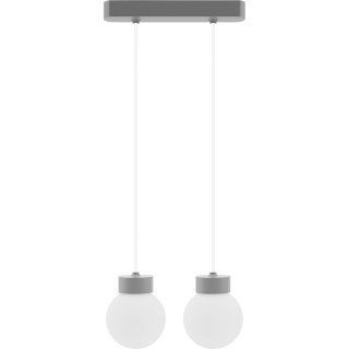 Lampa wisząca Barrel-Orb Kula 2pł szary