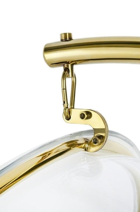 King Home Fotel BUBBLE STAND GOLD VELVET poduszka beżowa