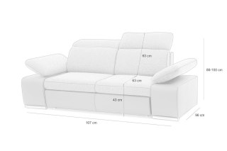 King Home Sofa CONTINENTAL - I grupa tkanin