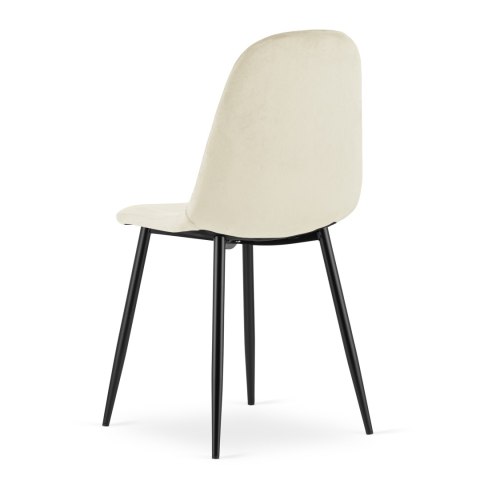 Krzesło ASTI - beż aksamit x 2