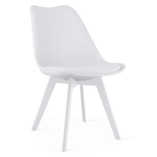 Krzesło MARK - białe / nogi białe x 1