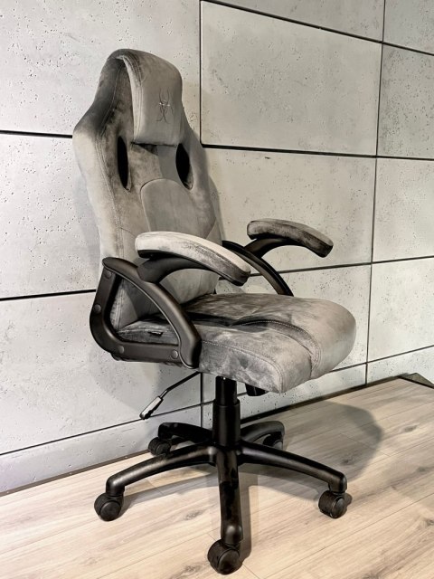 Fotel obrotowy do biurka CARRERA M ALCANTARA GREY NEW