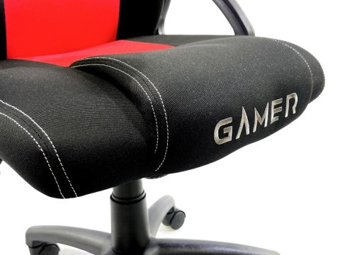 Fotel obrotowy do biurka CARRERA M RED FABRIC